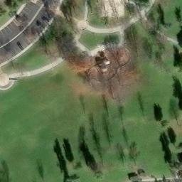 Sand Volleyball Court, Simi Valley, CA — aerial view