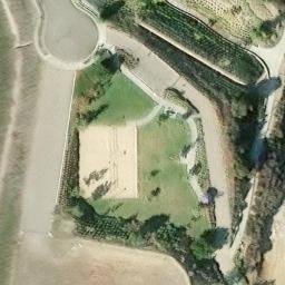 Sand Volleyball Court, Simi Valley, CA — aerial view