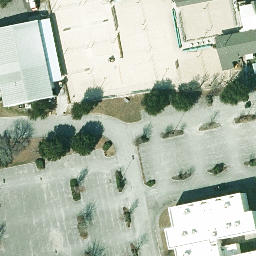 Sand Volleyball Court, Wilmington, NC — aerial view