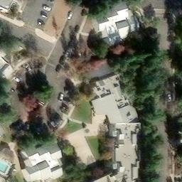 Sand Volleyball Court, Thousand Oaks, CA — aerial view