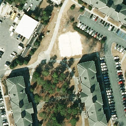 Volleyball Court, Wilmington, NC — aerial view