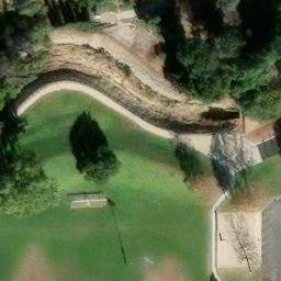 Sand Volleyball Court, Thousand Oaks, CA — aerial view
