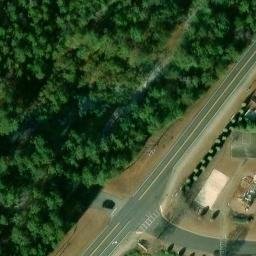 Sand Volleyball Court, GA — aerial view