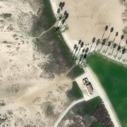 Sand Volleyball Court, Oxnard, CA — aerial view