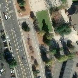 Sand Volleyball Court, Casa Conejo, CA — aerial view