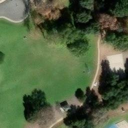Sand Volleyball Court, Thousand Oaks, CA — aerial view