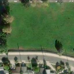 Sand Volleyball Court, Woodland Hills, CA — aerial view