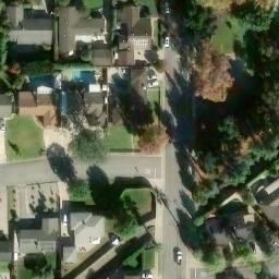 Sand Volleyball Court, Glendora, CA — aerial view