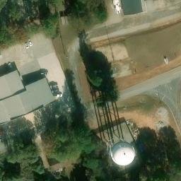 Sand Volleyball Court, Hoschton, GA — aerial view