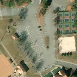 Volleyball Court, Sugar Hill, GA — aerial view