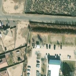 Sand Volleyball Court, Socorro, NM — aerial view