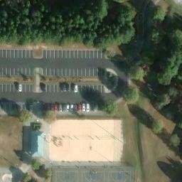 Sand Volleyball Court, Mulberry, GA — aerial view