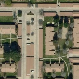 Sand Volleyball Court, Mentone, CA — aerial view