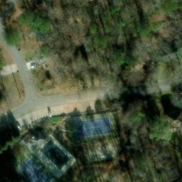 Sand Volleyball Court, GA — aerial view