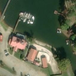 Sand Volleyball Court, SC — aerial view