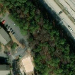 Sand Volleyball Court, Kennesaw State University, GA — aerial view