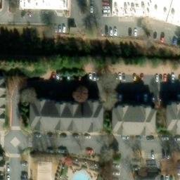 Sand Volleyball Court, GA — aerial view