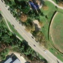 Sand Volleyball Court, Walnut, CA — aerial view