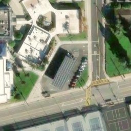 Sand Volleyball Court, Walnut, CA — aerial view