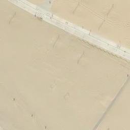 Sand Volleyball Court, Santa Monica, CA — aerial view
