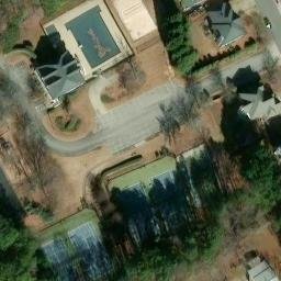 Sand Volleyball Court, GA — aerial view