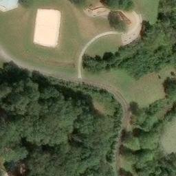 Sand Volleyball Court, GA — aerial view