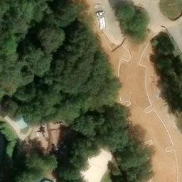 Sand Volleyball Court, Dacula, GA — aerial view