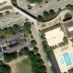 Sand Volleyball Court, Columbia, SC — aerial view