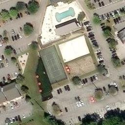 Sand Volleyball Court, Columbia, SC — aerial view