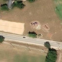 Sand Volleyball Court, Lexington, SC — aerial view