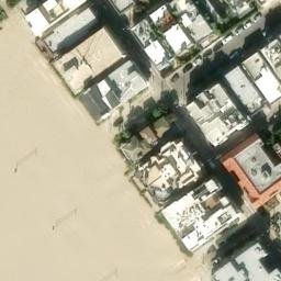Sand Volleyball Court, Marina del Rey, CA — aerial view