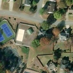 River side Beach Volley Ball Court — aerial view