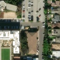 Sand Volleyball Court, Marina del Rey, CA — aerial view