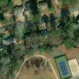 Sand Volleyball Court, Marietta, GA — aerial view
