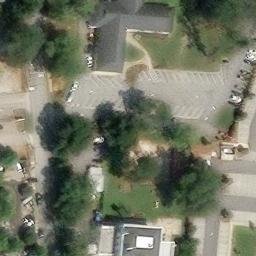 Sand Volleyball Court, Athens-Clarke County unified government (balance), GA — aerial view