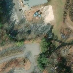Volleyball Court, Peachtree Corners, GA — aerial view