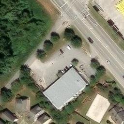 Sand Volleyball Court, Cayce, SC — aerial view