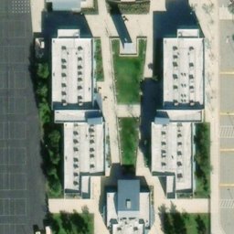 Asphalt Volleyball Court, Eastvale, CA — aerial view