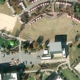Sand Volleyball Court, Lawrenceville, GA — aerial view