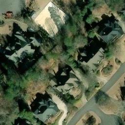 Sand Volleyball Court, GA — aerial view