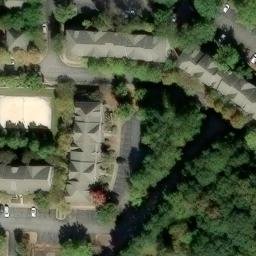 Sand Volleyball Court, Athens-Clarke County unified government (balance), GA — aerial view