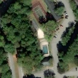 Sand Volleyball Court in Athens, GA — aerial view