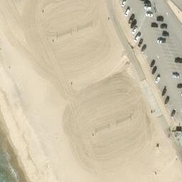 Sand Volleyball Court, El Segundo, CA — aerial view