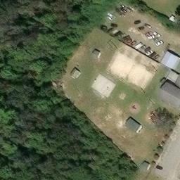 Sand Volleyball Court, South Congaree, SC — aerial view