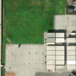 Sand Volleyball Court, Lawndale, CA — aerial view