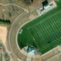 Volleyball Court, Lilburn, GA — aerial view