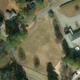 Sand Volleyball Court, Smyrna, GA — aerial view