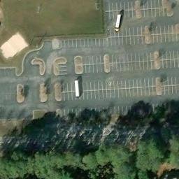 Sand Volleyball Court, GA — aerial view