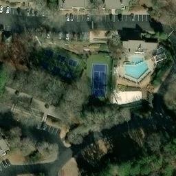 Volleyball Court, GA — aerial view