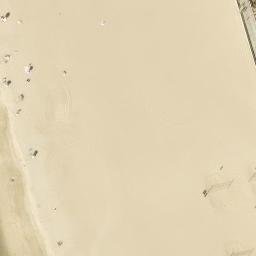 Sand Volleyball Court, Hermosa Beach, CA — aerial view